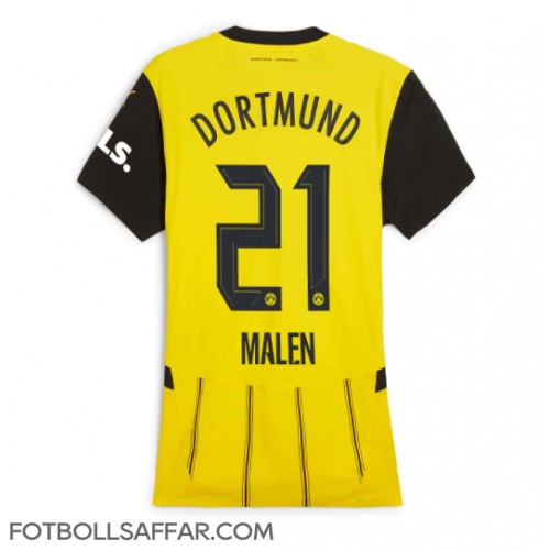 Borussia Dortmund Donyell Malen #21 Hemmatröja Dam 2024-25 Kortärmad